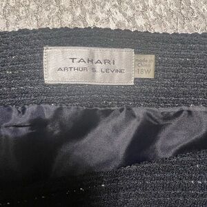 T Tahari Black A-Line Skirt